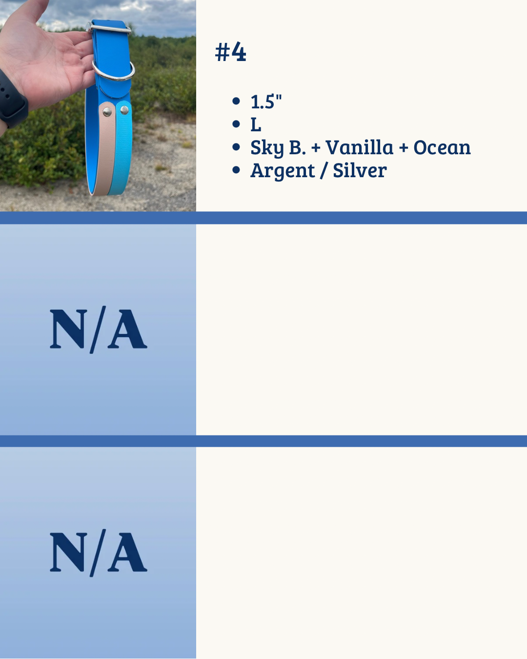 Colliers avec deux bandes | Collars with two layers