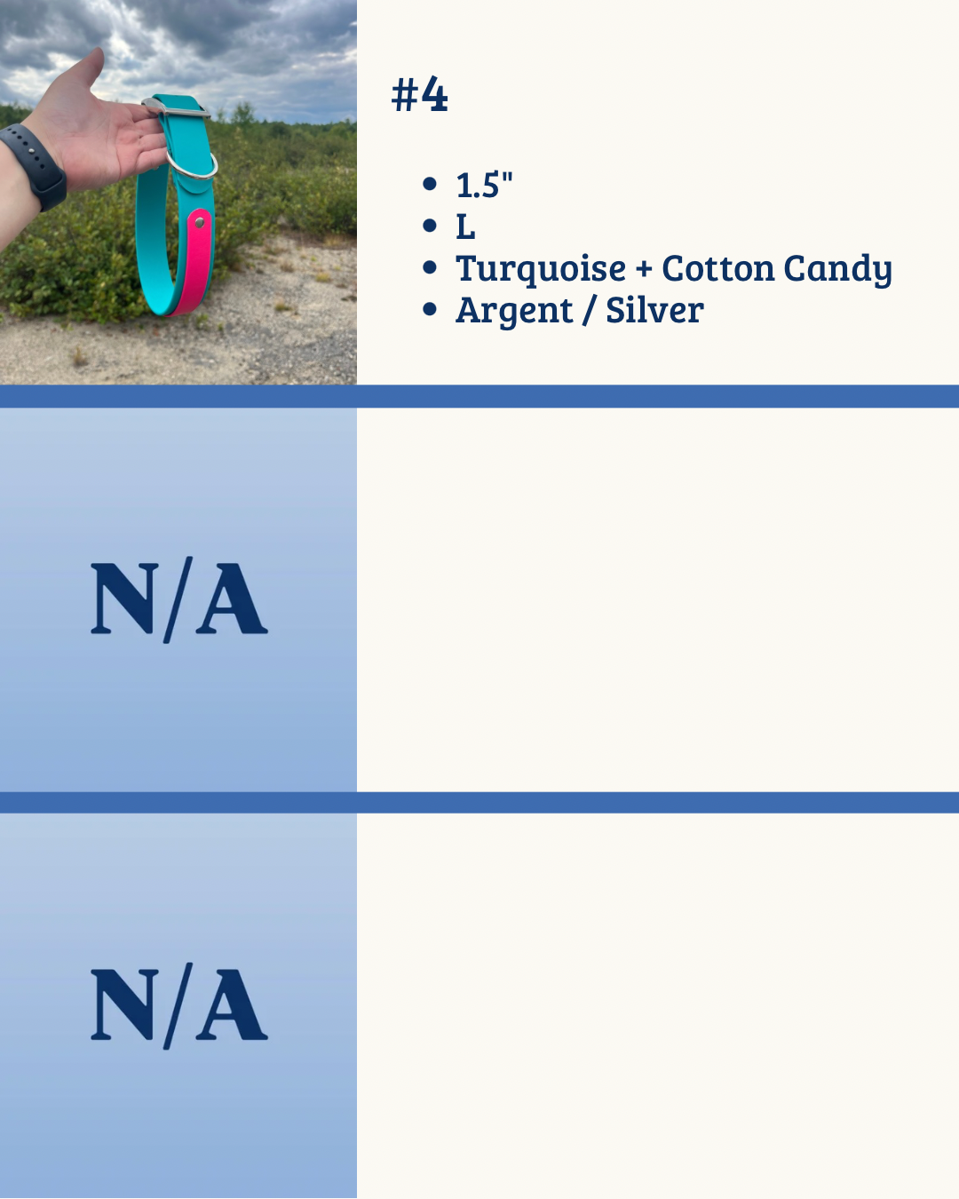 Colliers avec bande | Collars with layer